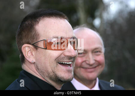 Bono receives honorary knighthood Stock Photo