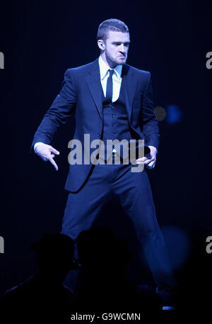 Justin Timberlake in concert - Belfast Stock Photo