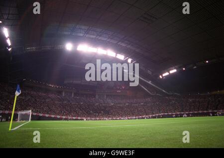 Soccer - Kirin Cup 2001 - Japan v Paraguay. General view of the Sapporo Dome Stock Photo