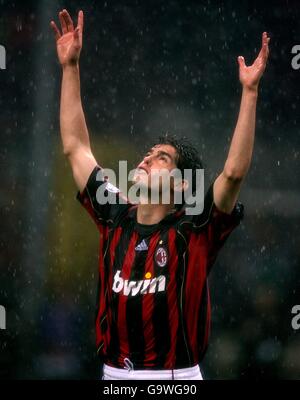 AC Milan's Ricardo Kaka celebrates scoring the opening goal of the game Stock Photo