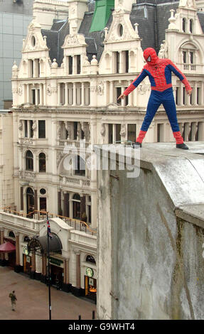 Spiderman Burger King photocall - London Stock Photo