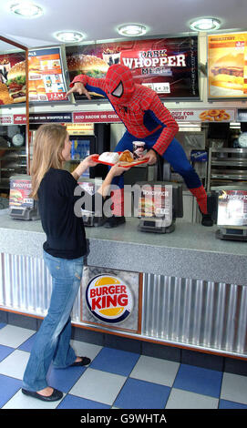 Spiderman burger king photocall hi-res stock photography and images - Alamy