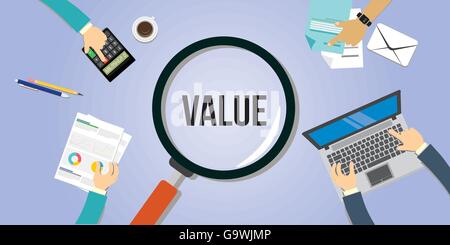 value proposition customer concept vector icon illustration Stock Vector