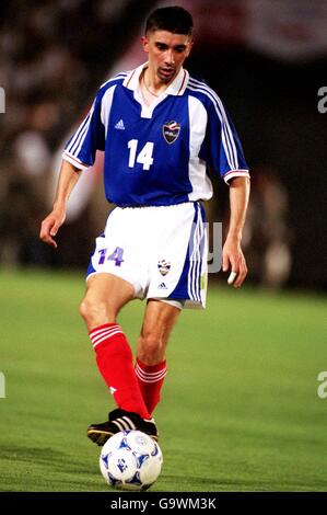 Soccer - Kirin Cup 2001 - Paraguay v Yugoslavia. Milivoje Cirkovic, Yugoslavia Stock Photo