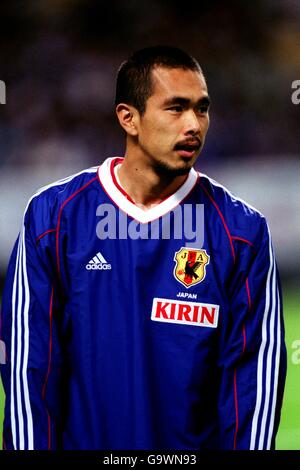 Soccer - Kirin Cup 2001 - Japan v Paraguay. Tatsuhiko Kubo, Japan Stock Photo