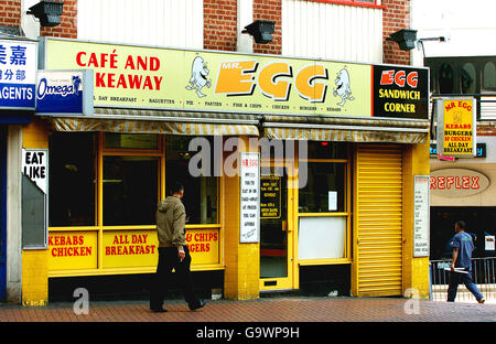 Mr Egg Restaurant Stock Photo