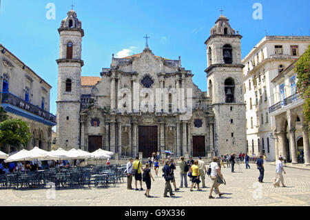 Cathedral of Saint Christopher, Catedral de San Cristobal, Havana, Habana, Cuba, Central America, Caribbean Stock Photo
