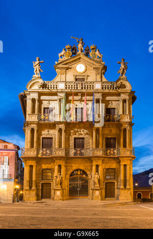 Pamplona CIty Hall, Spain Stock Photo