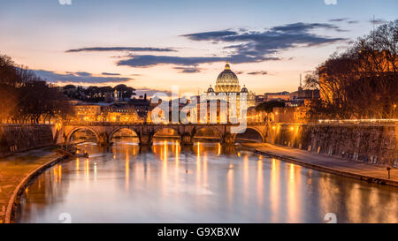 Rome at Night, Italy Stock Photo