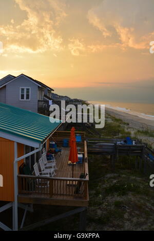 Sunrise at Carolina Beach, Cape Fear / Wilmington area, North Carolina ...