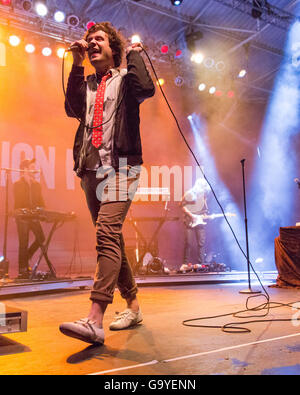 Michael Angelakos of Passion Pit during the Summerfest Music Festival ...