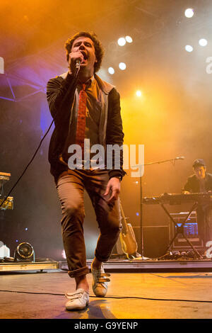 Michael Angelakos of Passion Pit during the Summerfest Music Festival ...