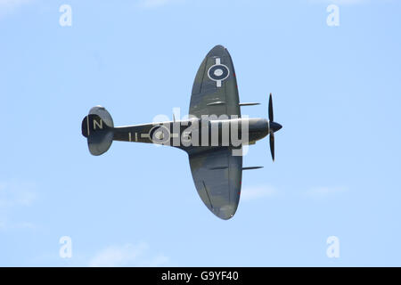 RNAS Yeovilton, Somerset, UK. 2nd July, 2016. RNAS Yeovilton hosted the stations Annual Air Day which draws 40,000 spectators Here a WW II Seafire takes centre stage Credit:  David Billinge/Alamy Live News Stock Photo