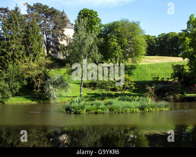 Apremont sur Allier,  Berry. Parc Floral Stock Photo