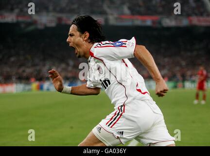 Soccer - UEFA Champions League - Final - AC Milan v Liverpool - Olympic Stadium. AC Milan's Filippo Inzaghi celebrates scoring his sides second goal of the game Stock Photo