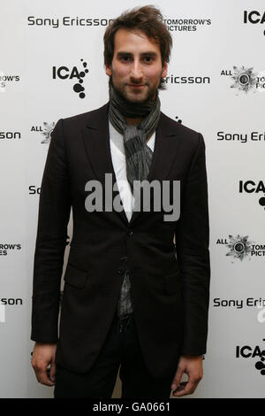 Idris Kahn attends the launch of the 'All Tomorrow's Pictures,' exhibition at the Institute of Contemporary Arts in central London. Stock Photo