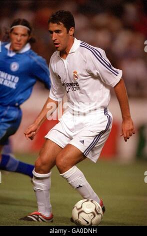 Soccer - 56th Teresa Herrera Trophy - Semi Final - Real Madrid v Cruz Azul. Raul, Real Madrid Stock Photo