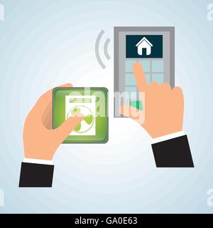 Smart home design. Technology icon. system concept Stock Vector