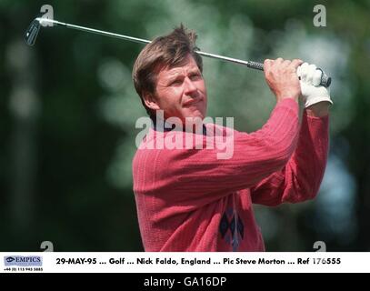 29-MAY-95, Golf, Nick Faldo, England Stock Photo