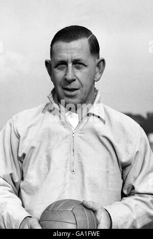 Referee Ken Aston, the only Englishman selected to referee in the 1962 World Cup Finals in Chile - (Referee for the infamous Battle of Santiago between Chile and Italy) Stock Photo