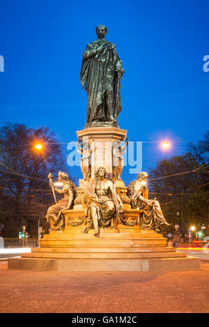 View of the so called Maxmonument, shows the King Maximillian II and was built 1865 Stock Photo