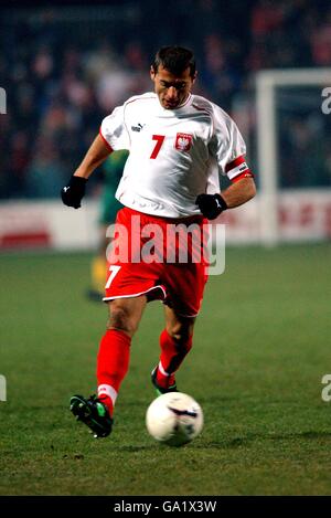 International Soccer - Friendly - Poland v Cameroon. Piotr Swierczewski, Poland Stock Photo