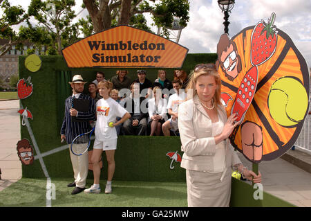 Wimbledon Simulator Katie Hopkins photocall - London Stock Photo