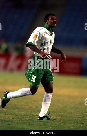 Soccer - Asian Cup 2000 - Semi Final - Korea v Saudi Arabia. Fouzi Al Shehri, Saudi Arabia Stock Photo