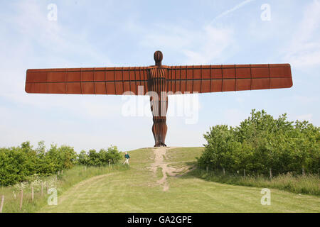 Angel of the North. Angel of the North, Gateshead. Stock Photo