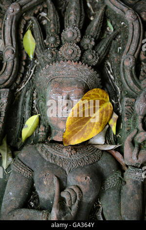 a garden and Buddha terracota of Mr Ban Phor Linag Meuns Terracota Art in the city of chiang mai in the north of Thailand in Sou Stock Photo