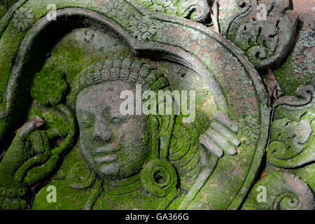 a garden and Buddha terracota of Mr Ban Phor Linag Meuns Terracota Art in the city of chiang mai in the north of Thailand in Sou Stock Photo