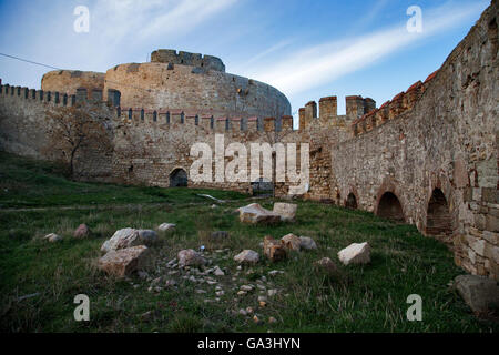 Kilitbahir Castle and the city walls ( called Canakkale Kalesi ve Sur ) Stock Photo