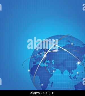 Vector Dot World Map for Global Projects and Presentations Stock Vector ...