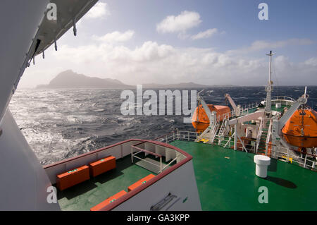 Antactic Dream navigation on rough seas near Cape Horn, Tierra del Fuego, Drake Passage, Antarctic Ocean, Patagonia, Chile Stock Photo