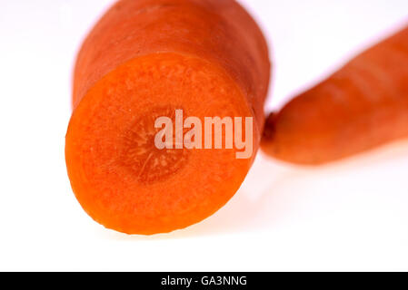 Carrots isolated on white. Stock Photo