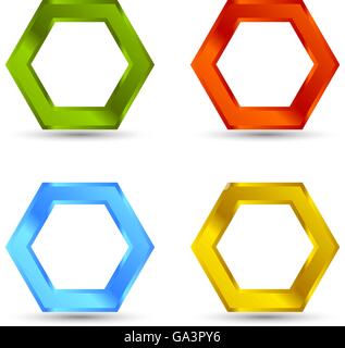 Colorful Hexagon Vector Logo Template Illustration Design. Vector EPS ...