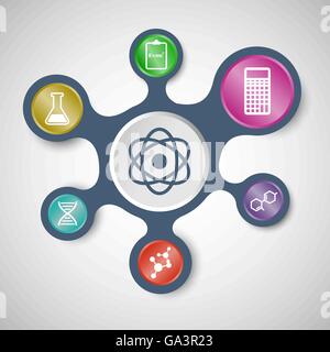 Infographic design with science icons, stock vector Stock Vector Image ...