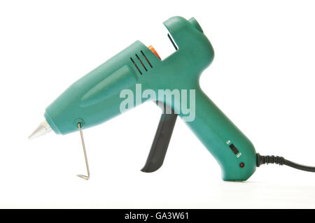 Electric Hot Glue Gun Isolated on White Background Stock Photo