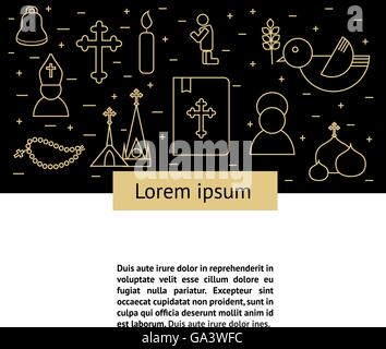 Jesus Christ religion background Stock Vector