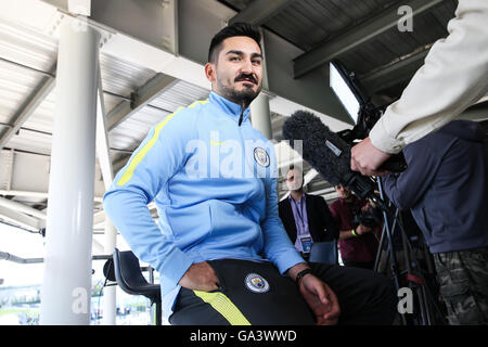 Manchester City's new signing Nolito at the Etihad Stadium, Manchester. Stock Photo