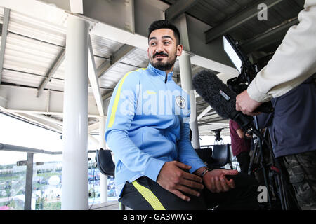 Manchester City's new signing Nolito at the Etihad Stadium, Manchester. Stock Photo