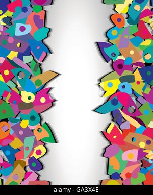 vector background of colorful splinters with space for your text Stock Vector