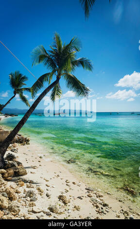 exotic beach at diniwid in tropical boracay philippines Stock Photo
