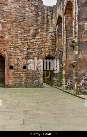 The ruins of Linlithgow Palace are situated in the town of Linlithgow, West Lothian, Scotland Stock Photo