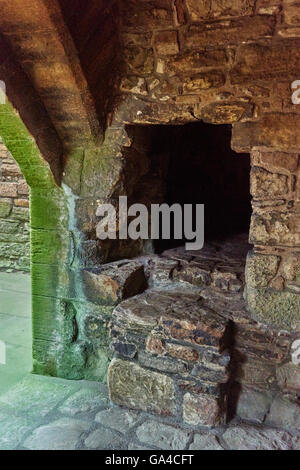 The ruins of Linlithgow Palace are situated in the town of Linlithgow, West Lothian, Scotland Stock Photo