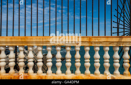 Rusty railing. © Miguel Gomez Stock Photo