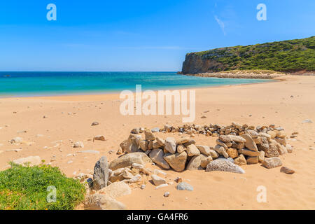 Portugal, Algarve, Lagos, Praia do Barranco do Martinho, beach Stock