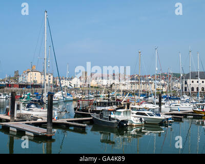 Harbour in Aberystwyth Ceredigion Wales UK Stock Photo