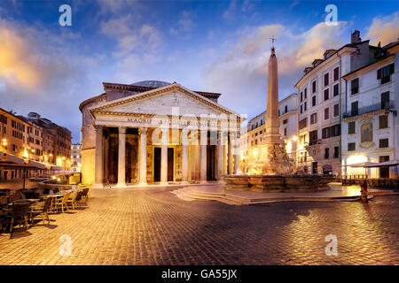 Famous Pantheon monument in Rome, Latium, Italy Stock Photo