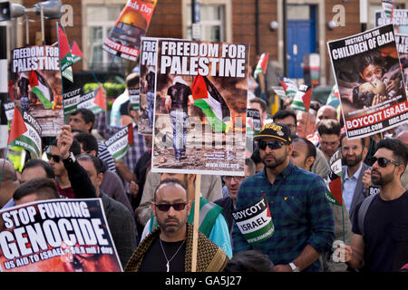 Pro-Palestinian groups took part in a march and rally to commemorate Al ...